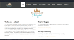 Desktop Screenshot of bigbluelakecottages.com