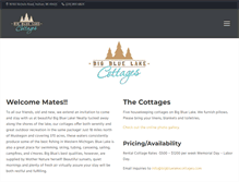 Tablet Screenshot of bigbluelakecottages.com